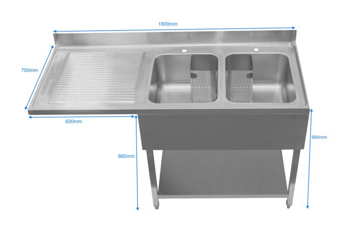 Commercial Catering Sink with Dishwasher Space
