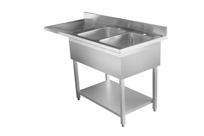 Stainless Steel Commercial Double Sink